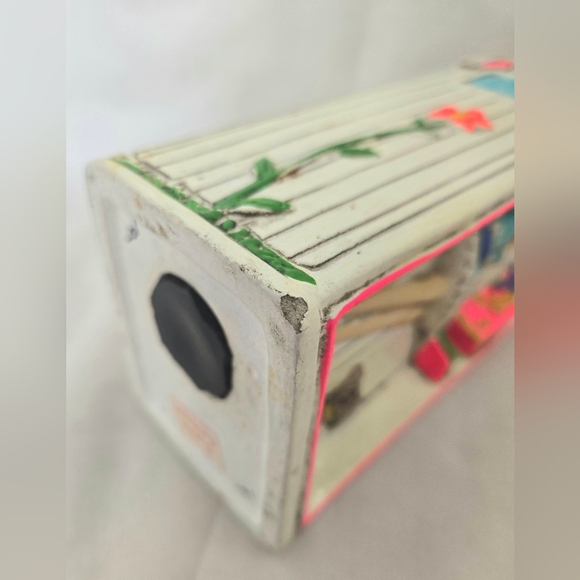 Vintage Earl Bernard Girl in Telephone Booth Bank Groovy Flower Power HTF - Picture 8 of 9